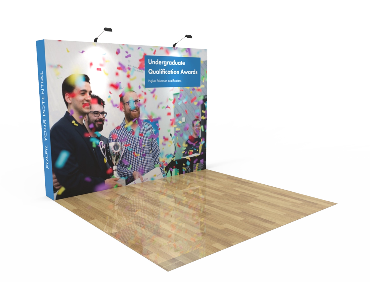 10ft Straight Velcro Fabric Pop Up Display